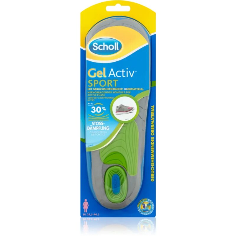 Scholl GelActiv Sport gel blazinice za športnike vrsta Women's EU 35.5 - 40.5 1 par