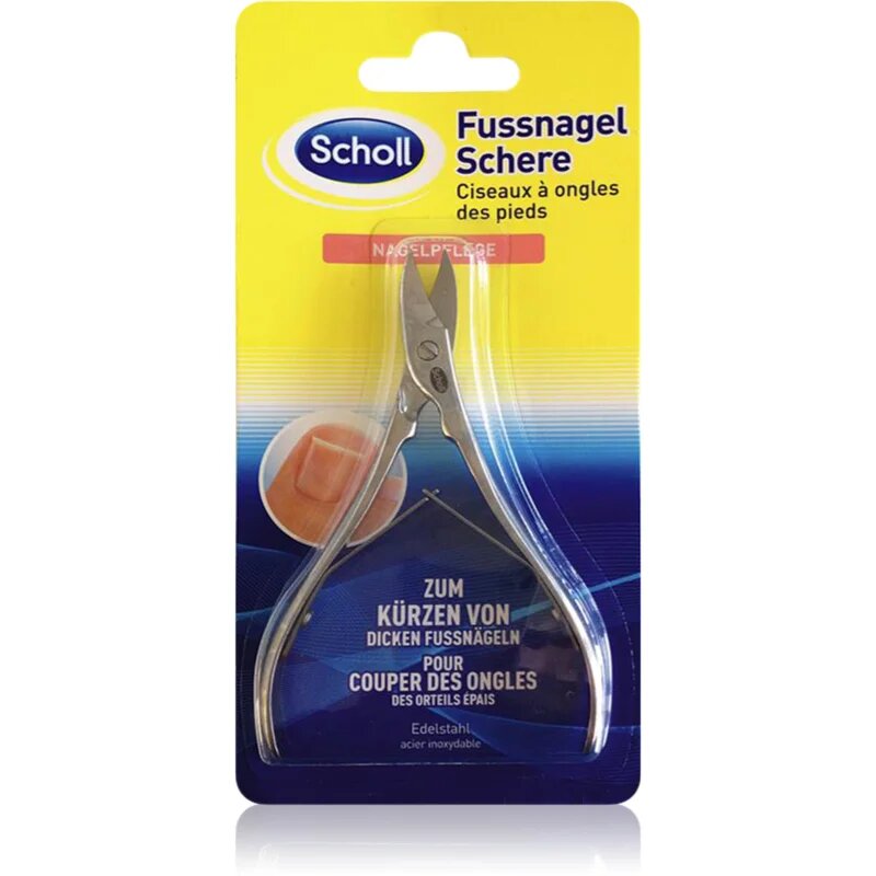 Scholl Toenail Scissors ravne škarje za nohte 1 kos