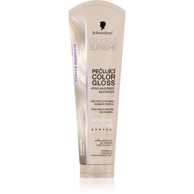 Schwarzkopf Creme Supreme Gloss barvna maska ki dodaja hidracijo in sijaj odtenek Platinum 145 ml