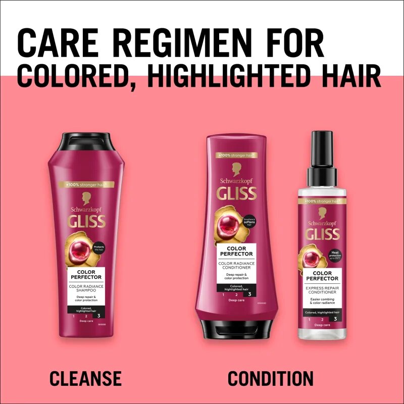 Schwarzkopf Gliss Color Perfector regeneracijski balzam za barvane lase in lase s prameni 200 ml