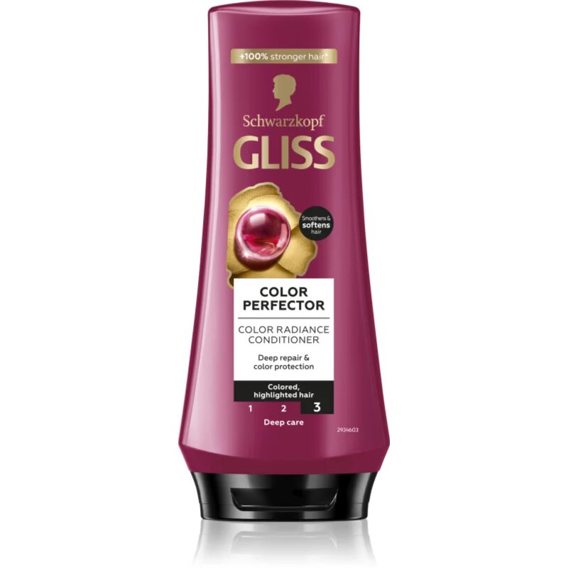 Schwarzkopf Gliss Color Perfector zaščitni balzam za barvane lase 200 ml
