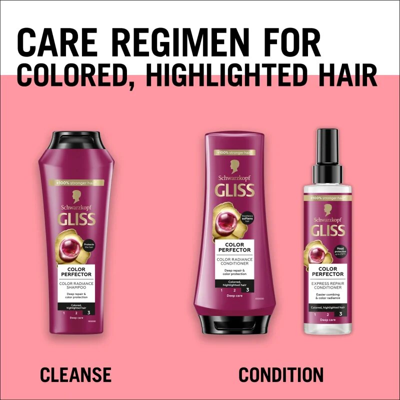 Schwarzkopf Gliss Color Perfector zaščitni balzam za barvane lase 200 ml