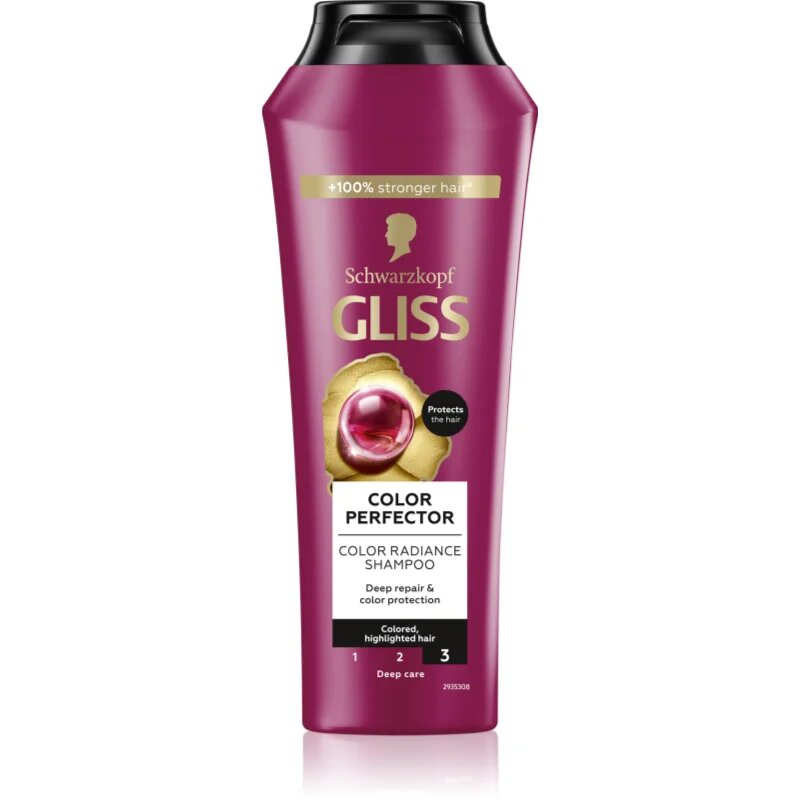 Schwarzkopf Gliss Color Perfector zaščitni šampon za barvane lase 250 ml