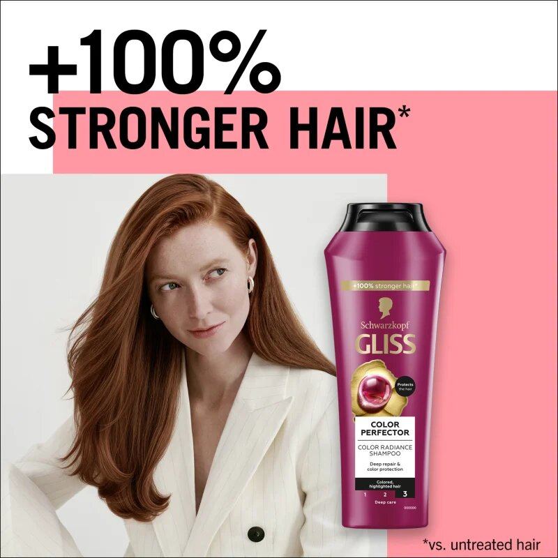 Schwarzkopf Gliss Color Perfector zaščitni šampon za barvane lase 250 ml
