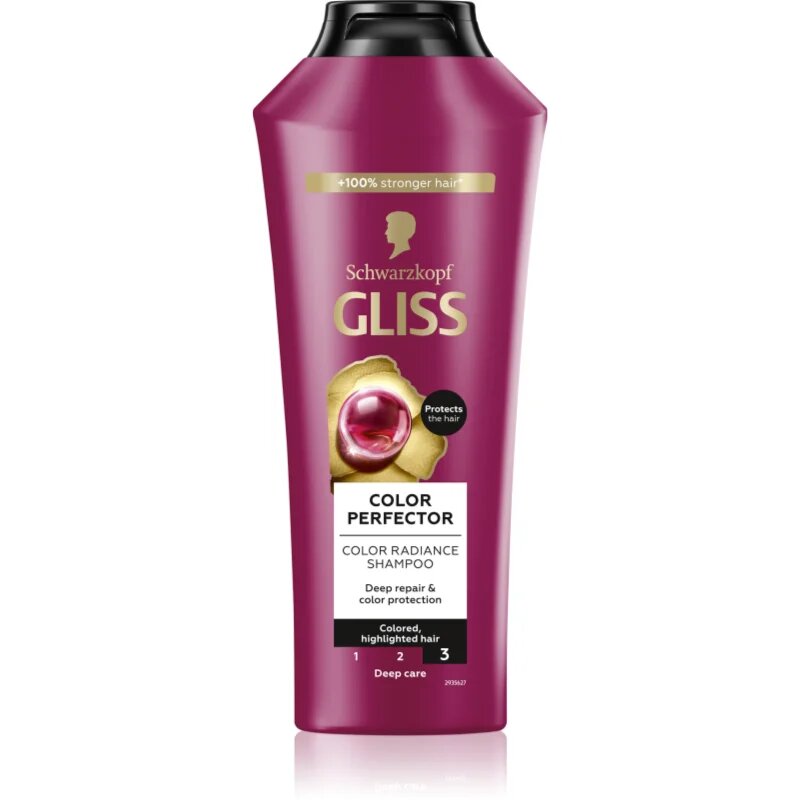 Schwarzkopf Gliss Color Perfector zaščitni šampon za barvane lase 400 ml
