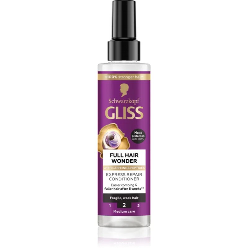 Schwarzkopf Gliss Full Hair Wonder regeneracijski balzam brez spiranja za šibke lase 200 ml