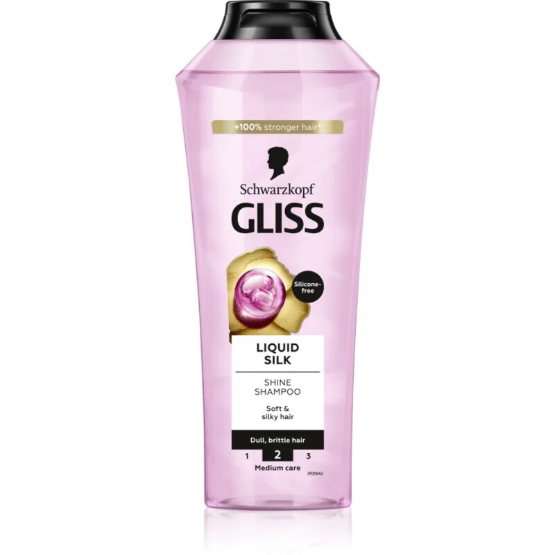 Schwarzkopf Gliss Liquid Silk regeneracijski šampon za krepitev in sijaj las 400 ml