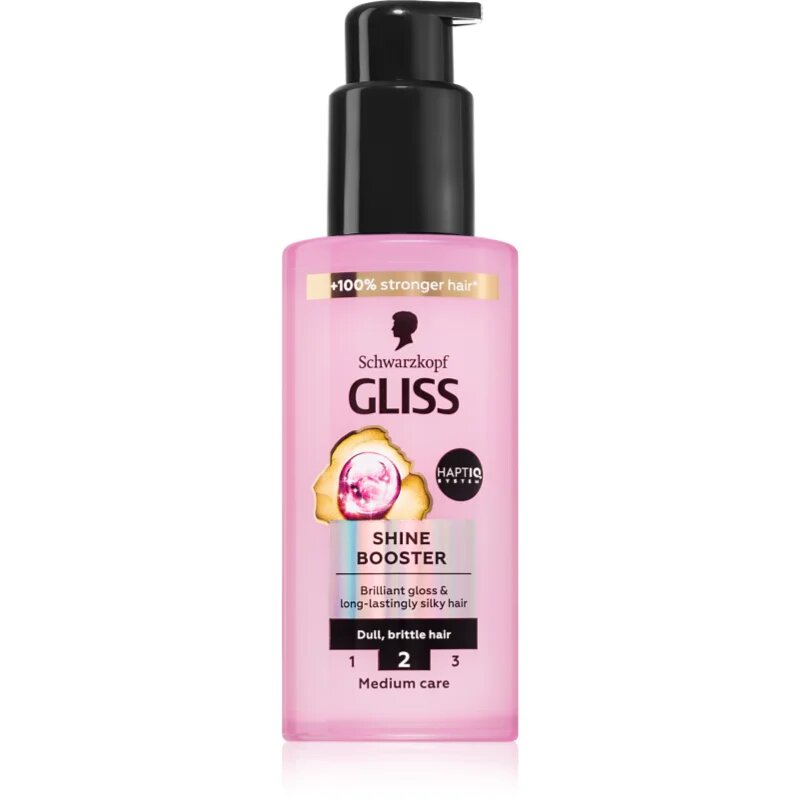 Schwarzkopf Gliss Liquid Silk serum brez spiranja za krepitev in sijaj las Shine Booster 100 ml