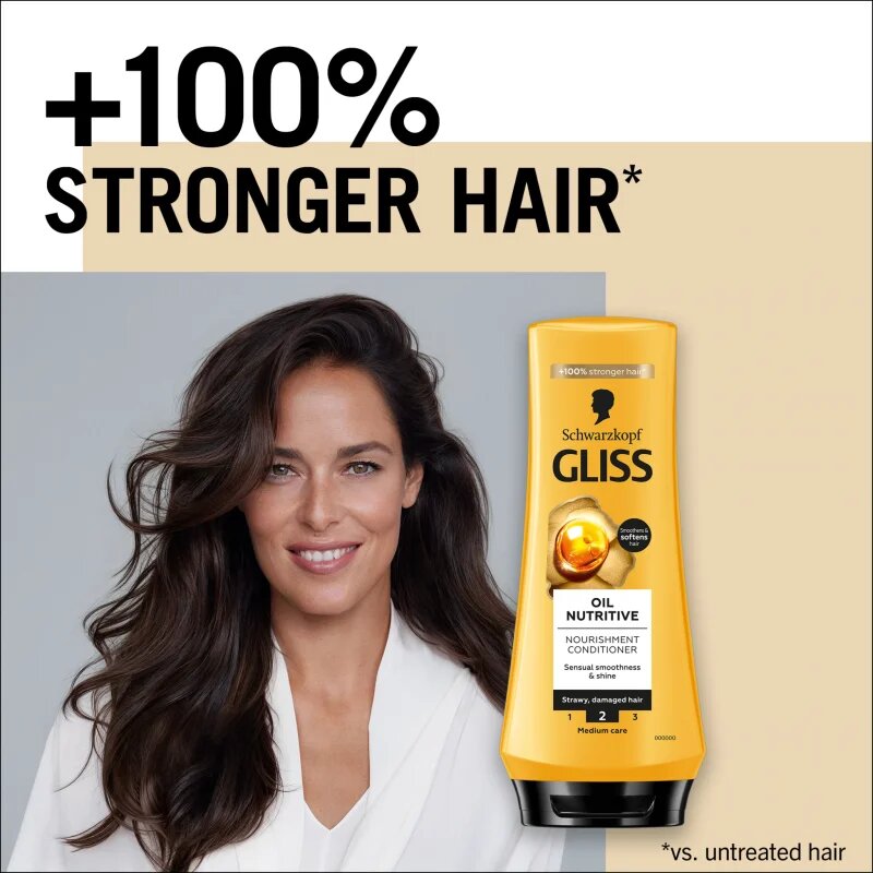 Schwarzkopf Gliss Oil Nutritive hranilni balzam z oljem 200 ml