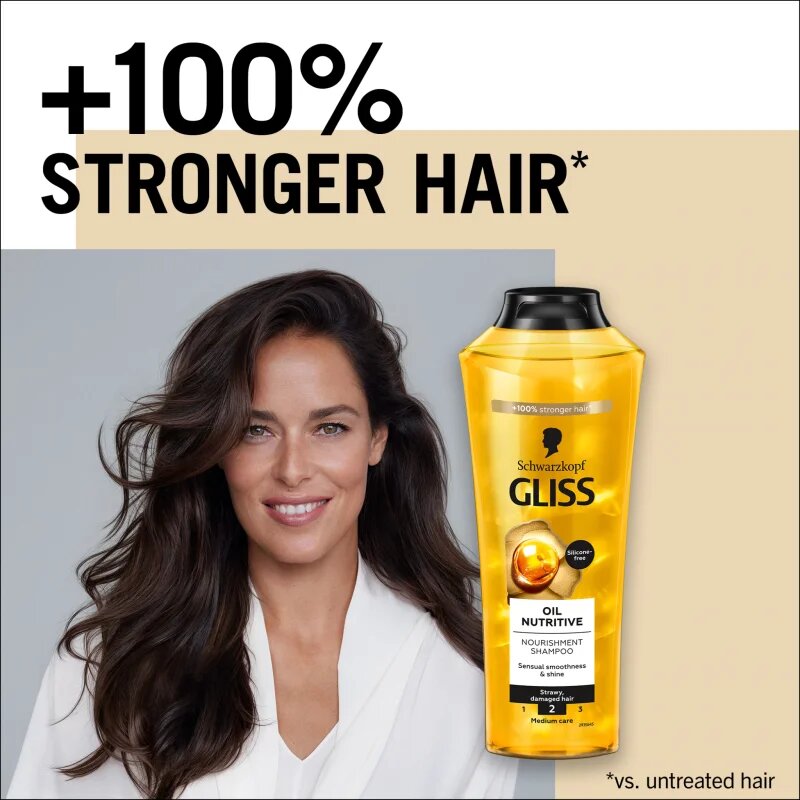 Schwarzkopf Gliss Oil Nutritive hranilni šampon z oljem 400 ml