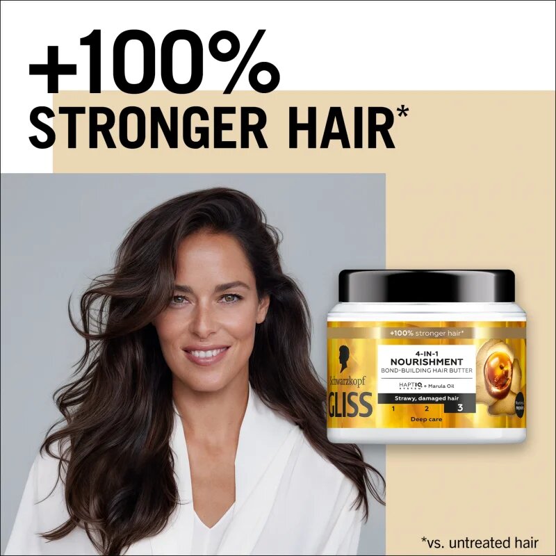 Schwarzkopf Gliss Oil Nutritive intenzivna hranilna maska za poškodovane lase 400 ml