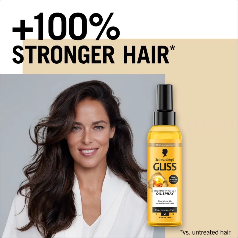 Schwarzkopf Gliss Oil Nutritive zaščitno olje za toplotno oblikovanje las 150 ml