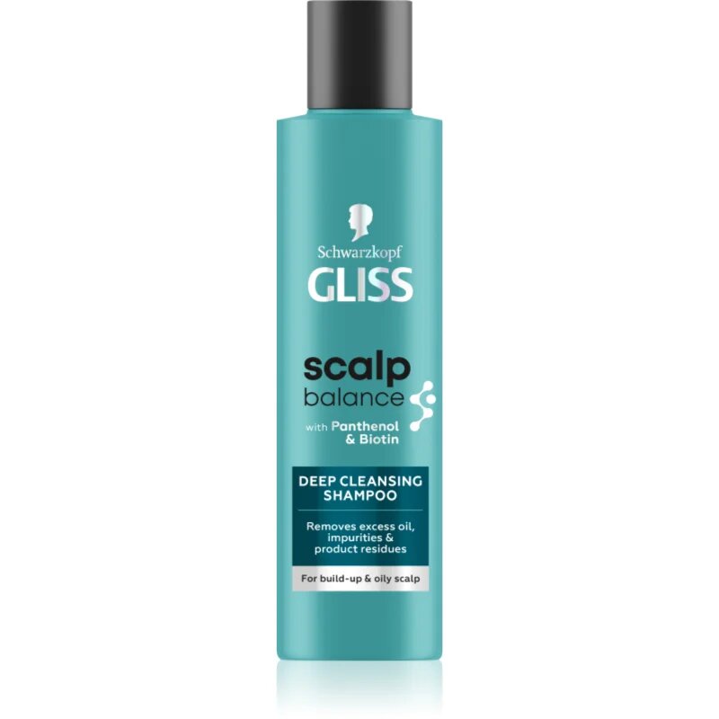 Schwarzkopf Gliss Scalp Balance globinsko čistilni šampon za mastno lasišče 200 ml