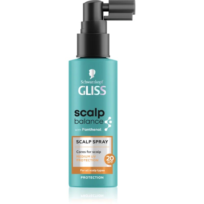 Schwarzkopf Gliss Scalp Balance zaščitno pršilo proti sončnemu sevanju za lasišče SPF 20 100 ml