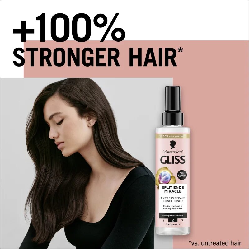 Schwarzkopf Gliss Split Ends Miracle balzam brez spiranja za razcepljene konice 200 ml
