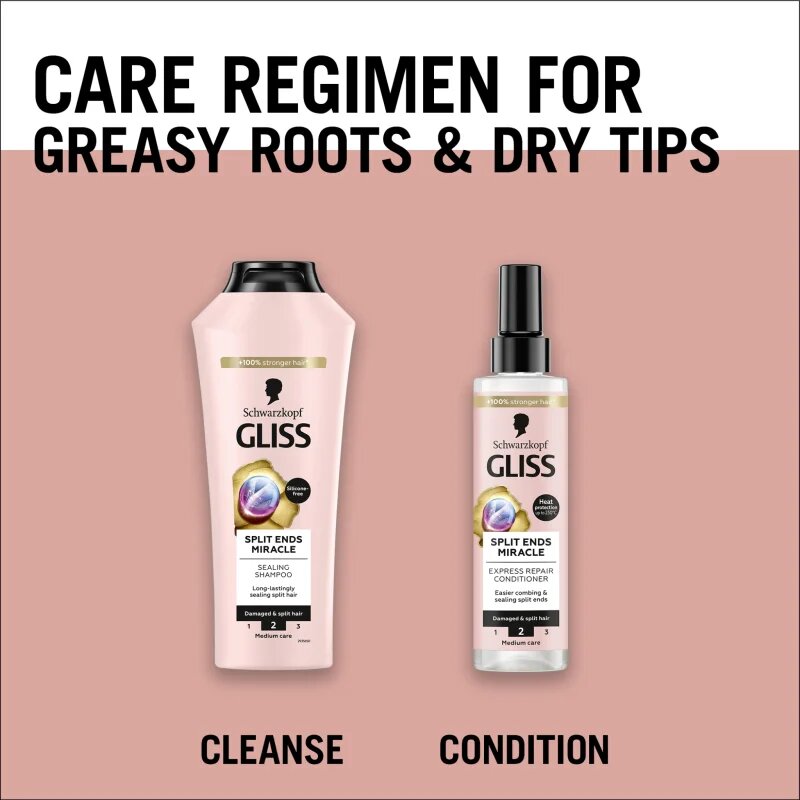 Schwarzkopf Gliss Split Ends Miracle balzam brez spiranja za razcepljene konice 200 ml