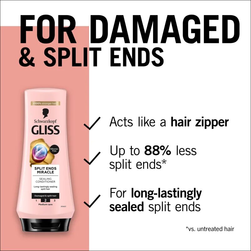 Schwarzkopf Gliss Split Ends Miracle regeneracijski balzam za razcepljene konice 200 ml