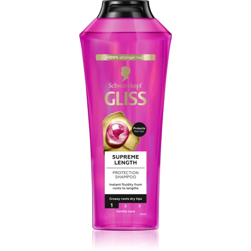 Schwarzkopf Gliss Supreme Length zaščitni šampon za dolge lase 400 ml