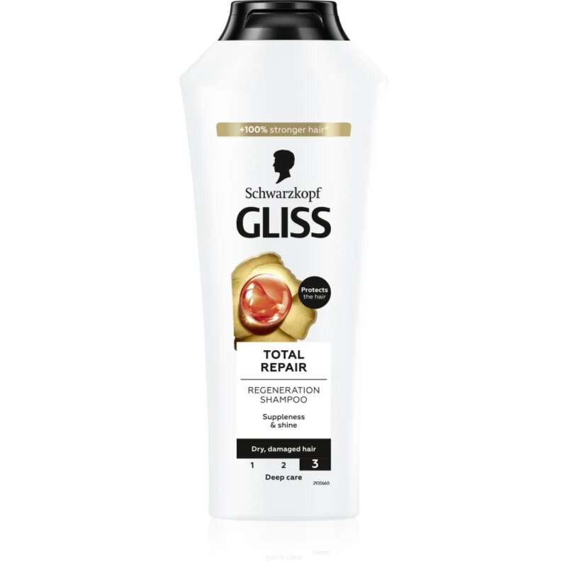 Schwarzkopf Gliss Total Repair intenzivno regeneracijski šampon 400 ml