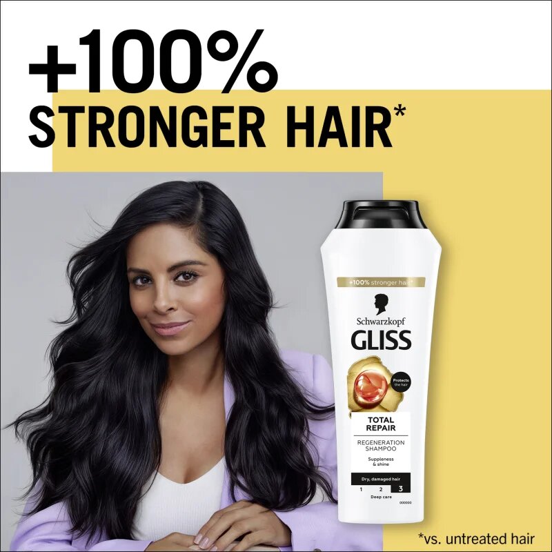 Schwarzkopf Gliss Total Repair intenzivno regeneracijski šampon 400 ml