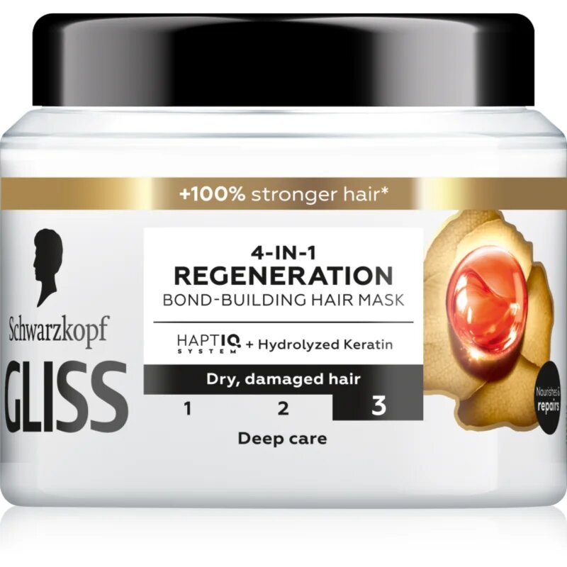 Schwarzkopf Gliss Total Repair regeneracijska maska za suhe in poškodovane lase 400 ml