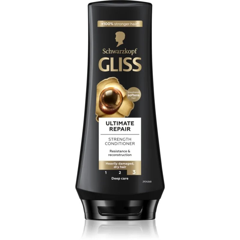 Schwarzkopf Gliss Ultimate Repair krepilni balzam za suhe in poškodovane lase 200 ml
