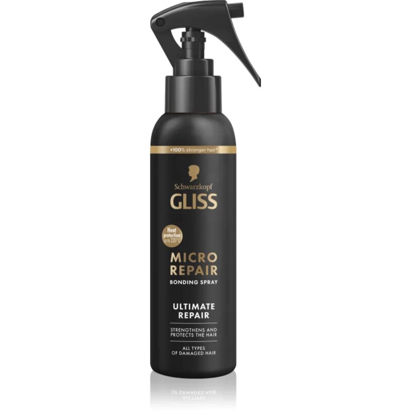 Schwarzkopf Gliss Ultimate Repair pršilo za zaščito las pred vročino za poškodovane lase 150 ml