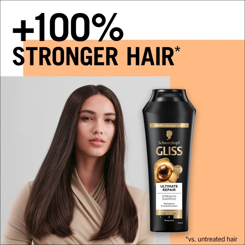 Schwarzkopf Gliss Ultimate Repair šampon za okrepitev las za suhe in poškodovane lase 400 ml