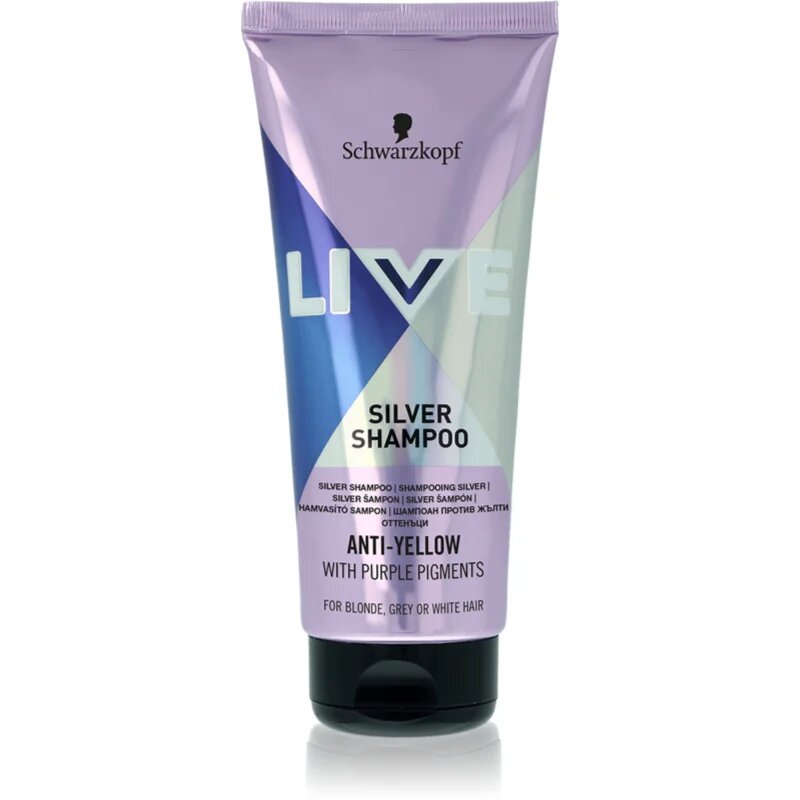 Schwarzkopf LIVE Silver čistilni šampon za nevtralizacijo rumenih odtenkov 200 ml