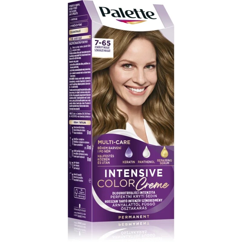 Schwarzkopf Palette Intensive Color Creme permanentna barva za lase odtenek 7-65 (LG5) Sparkling Nougat 1 kos