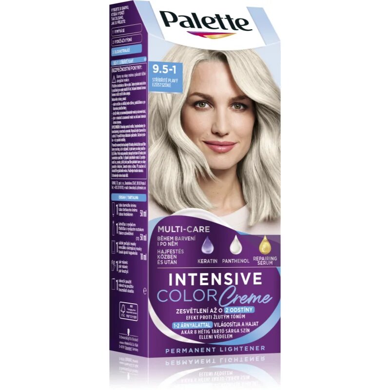 Schwarzkopf Palette Intensive Color Creme permanentna barva za lase odtenek (C9) 9.5-1 Silver Blond 1 kos