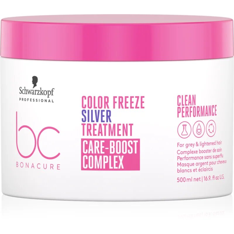 Schwarzkopf Professional BC Bonacure Color Freeze Silver negovalna maska za blond lase in lase s prameni 500 ml