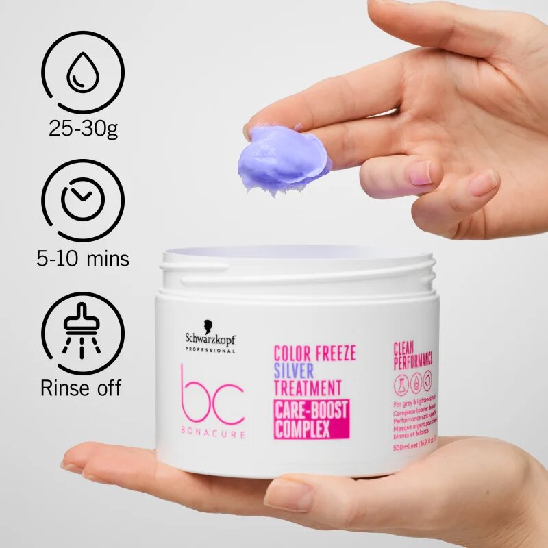 Schwarzkopf Professional BC Bonacure Color Freeze Silver negovalna maska za blond lase in lase s prameni 500 ml