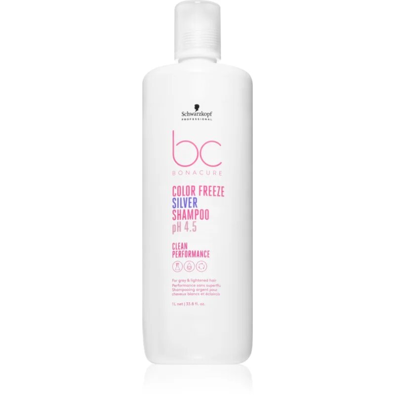 Schwarzkopf Professional BC Bonacure Color Freeze Silver srebrni šampon za blond lase in lase s prameni 1000 ml