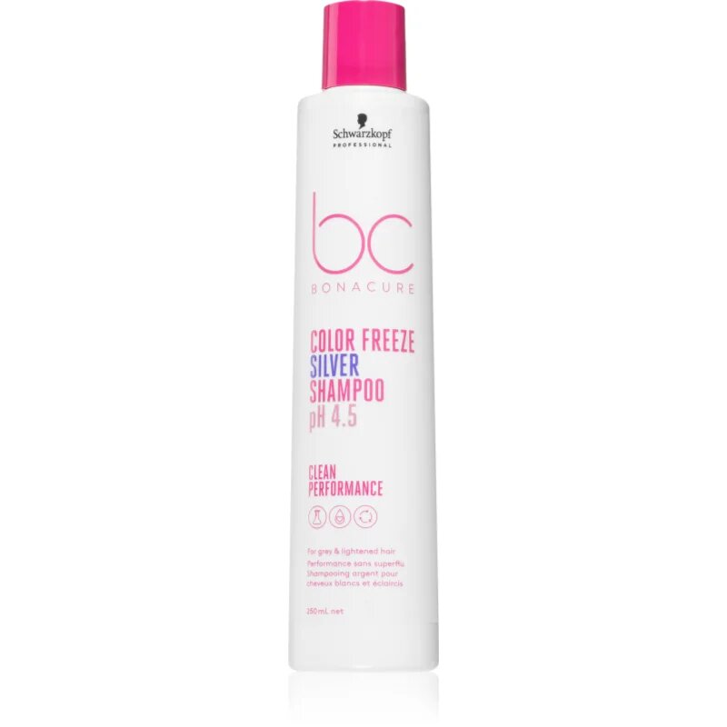 Schwarzkopf Professional BC Bonacure Color Freeze Silver srebrni šampon za blond lase in lase s prameni 250 ml