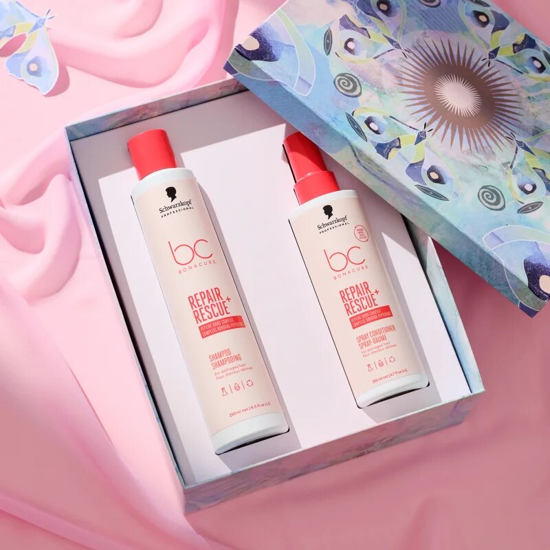 Schwarzkopf Professional BC Bonacure Repair Rescue+ darilni set za blond lase