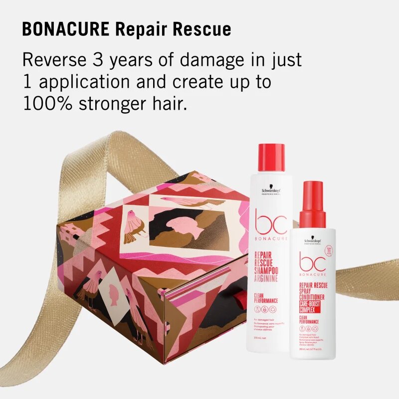 Schwarzkopf Professional BC Bonacure Repair Rescue darilni set za suhe in poškodovane lase