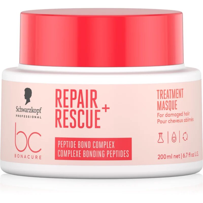 Schwarzkopf Professional BC Bonacure Repair Rescue+ intenzivna hranilna maska za poškodovane lase 200 ml