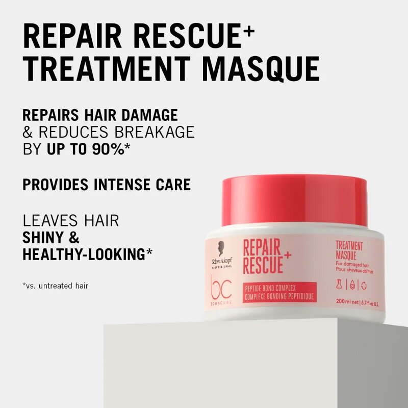 Schwarzkopf Professional BC Bonacure Repair Rescue+ intenzivna hranilna maska za poškodovane lase 200 ml