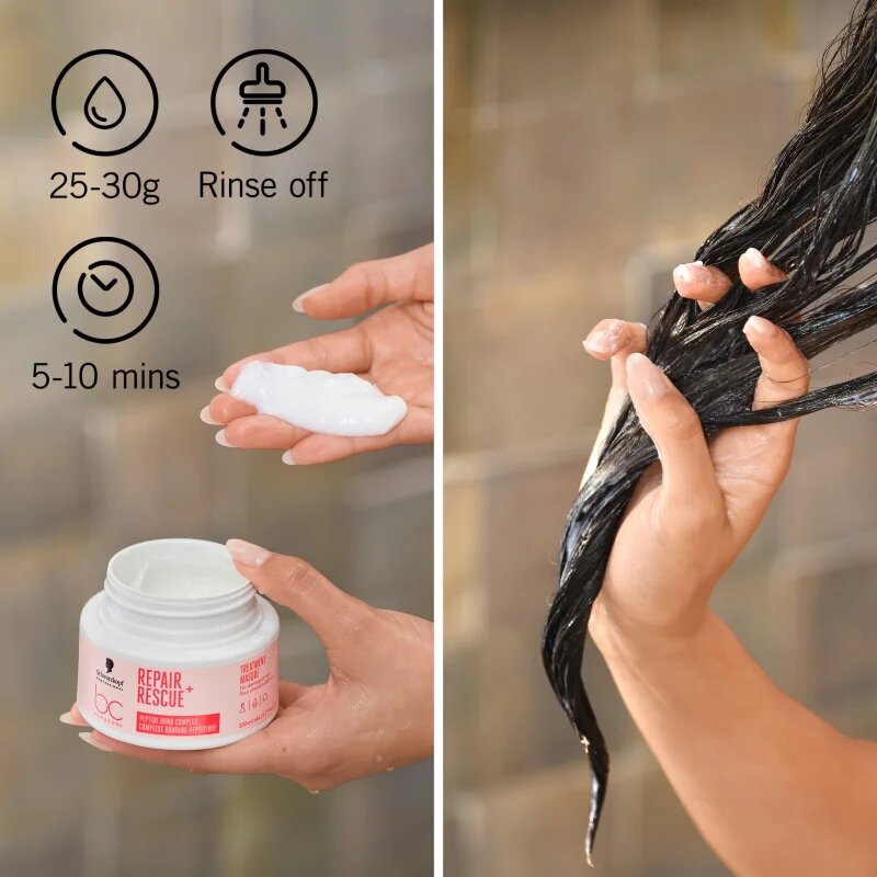 Schwarzkopf Professional BC Bonacure Repair Rescue+ intenzivna hranilna maska za poškodovane lase 200 ml