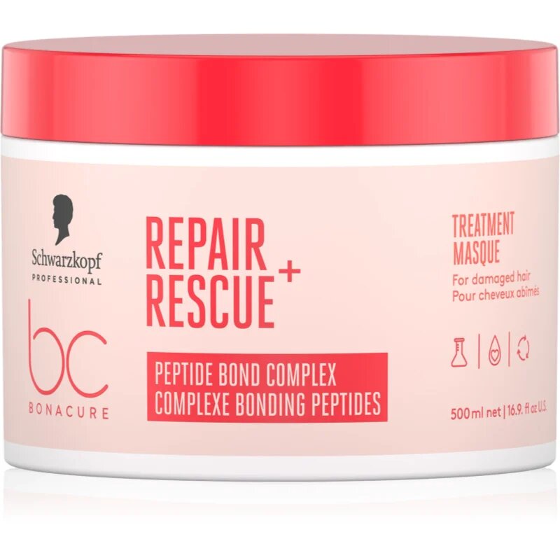Schwarzkopf Professional BC Bonacure Repair Rescue+ intenzivna hranilna maska za poškodovane lase 500 ml