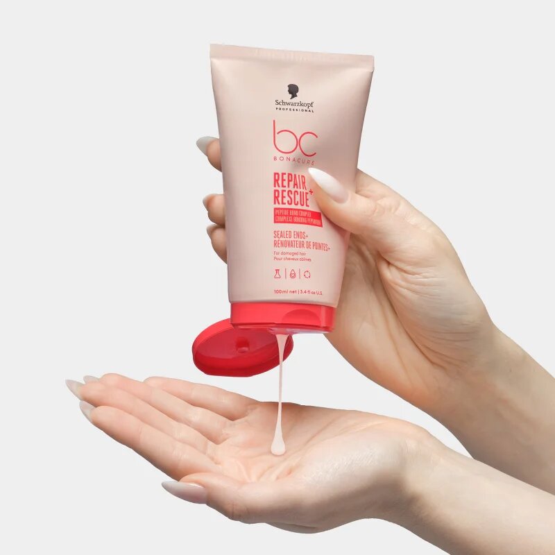 Schwarzkopf Professional BC Bonacure Repair Rescue+ kremasti serum za zelo poškodovane lase z razcepljenimi konicami 100 ml