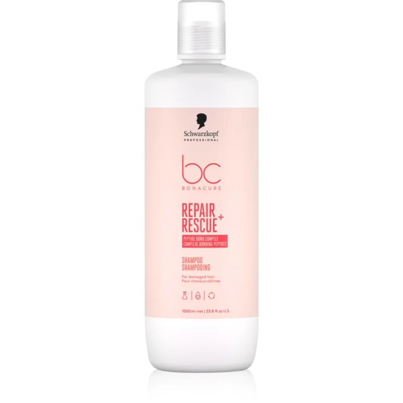 Schwarzkopf Professional BC Bonacure Repair Rescue+ negovalni šampon za poškodovane lase 1000 ml