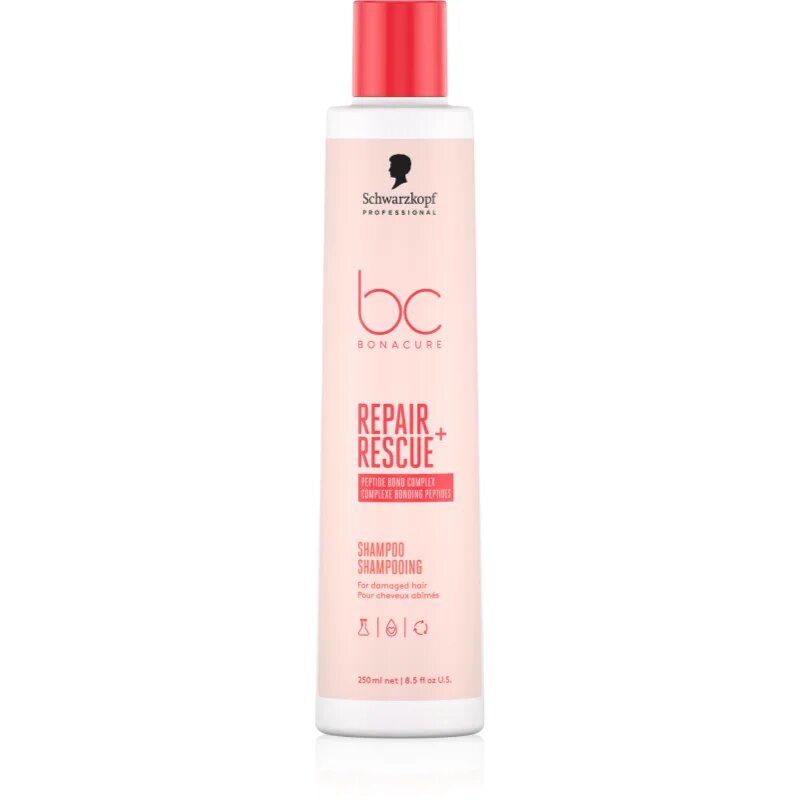 Schwarzkopf Professional BC Bonacure Repair Rescue+ negovalni šampon za poškodovane lase 250 ml