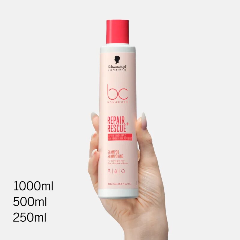 Schwarzkopf Professional BC Bonacure Repair Rescue+ negovalni šampon za poškodovane lase 250 ml