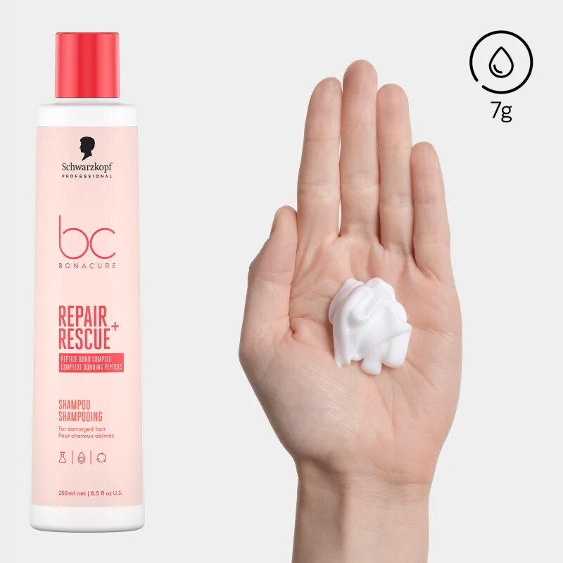 Schwarzkopf Professional BC Bonacure Repair Rescue+ negovalni šampon za poškodovane lase 250 ml