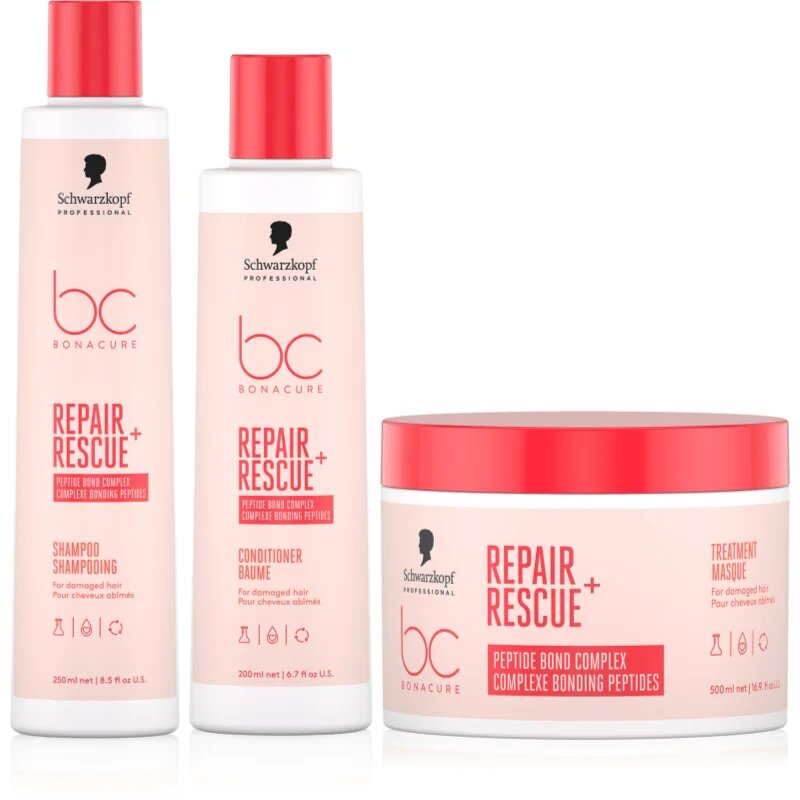 Schwarzkopf Professional BC Bonacure Repair Rescue+ set za poškodovane lase