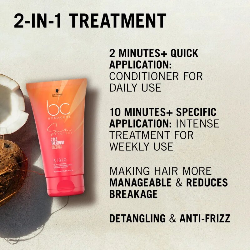 Schwarzkopf Professional BC Bonacure Sun Protect 2-IN-1 Treatment intenzivna nega za lase 150 ml