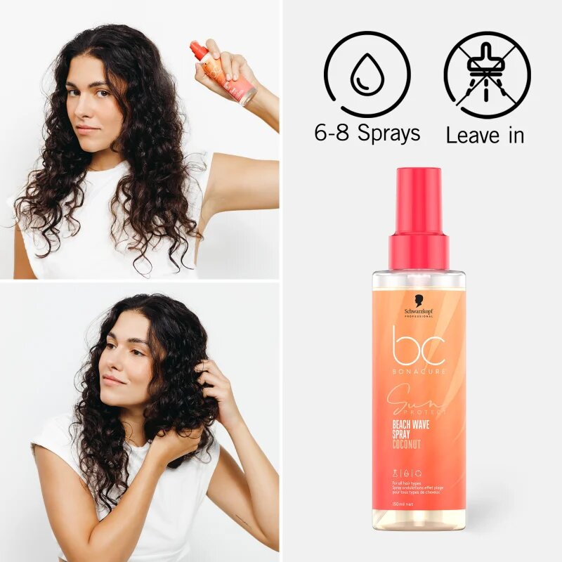 Schwarzkopf Professional BC Bonacure Sun Protect Beach Waves Spray pršilo za lase za učinek kot s plaže 150 ml