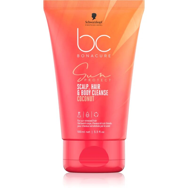 Schwarzkopf Professional BC Bonacure Sun Protect Scalp Hair & Body Cleanse gel za prhanje 2 v 1 100 ml